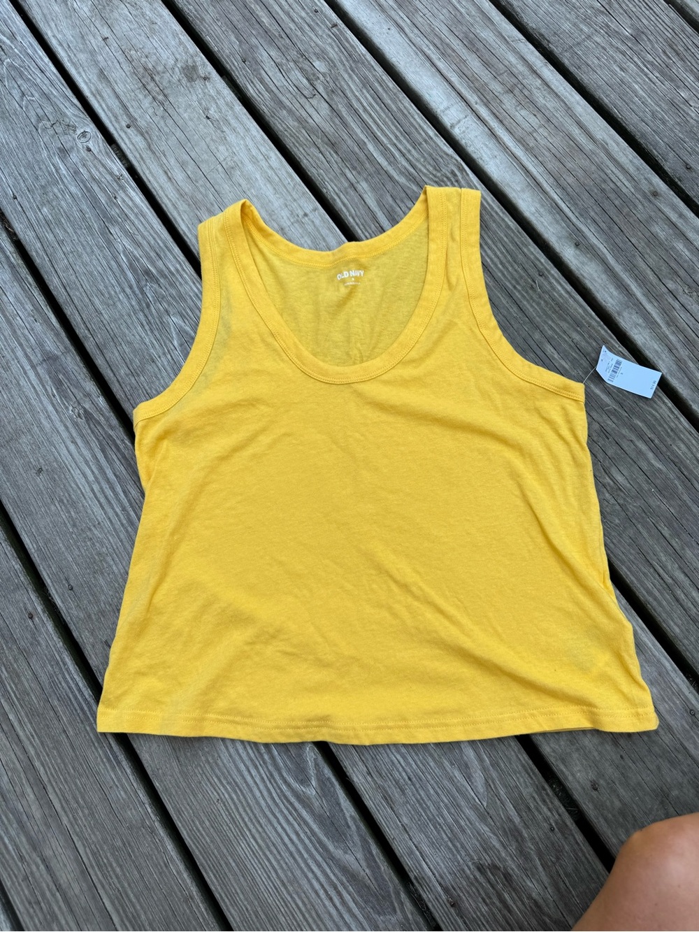 Old Navy Yellow Scoop Neck Tank Top